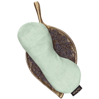 Matcha Green voorgevormd oogkussen met Lijnzaad & Lavendel vulling